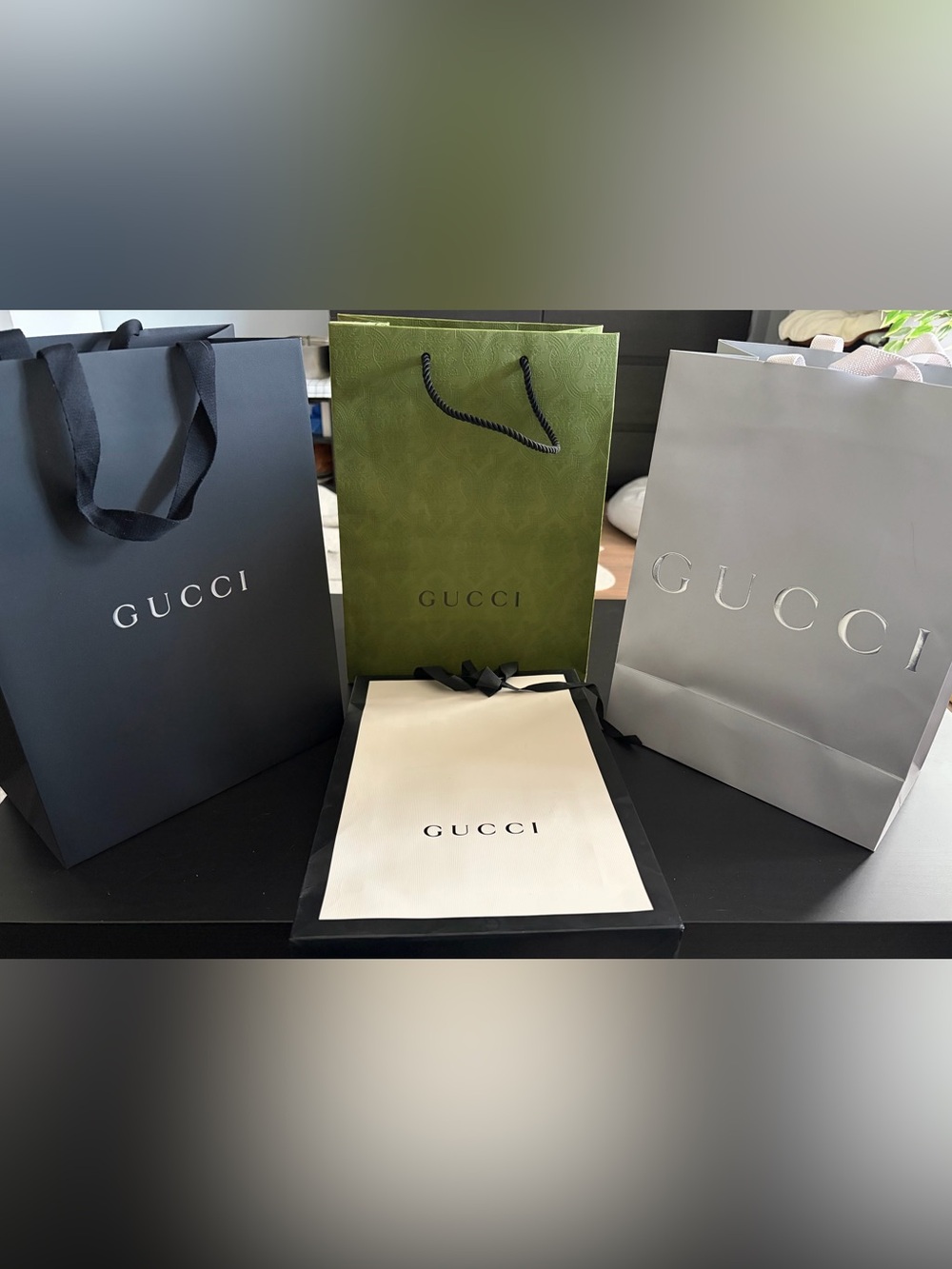 Gucci paper bags